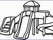 220x165 Playground Coloring Pages Awesome Pig On The Playground Slide