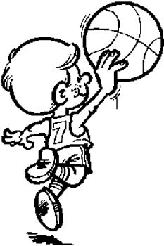 233x350 How To Draw Children Playing Basketball