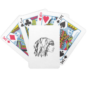 307x307 Drawings Of Women Playing Cards Zazzle Ca