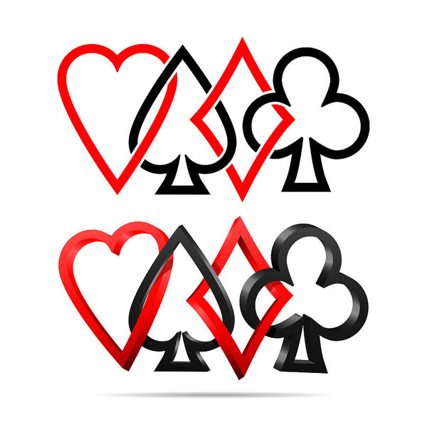 600x600 Suit Of Playing Cards Art Print