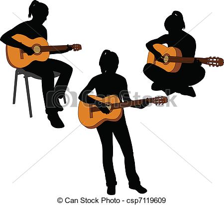 450x413 Girl Playing Guitar