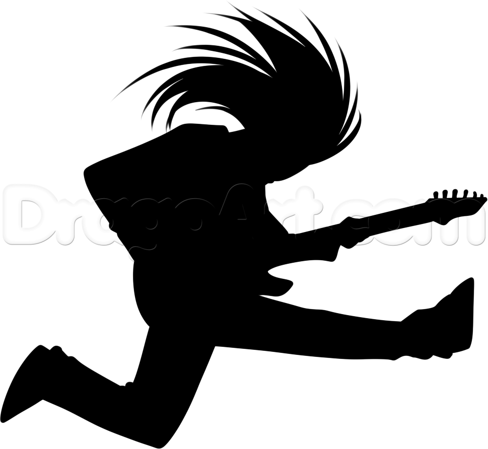 969x892 How To Draw A Guitar Player, Step