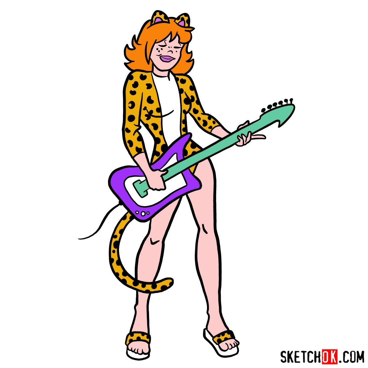 1200x1200 How To Draw Josie Mccoy Playing The Guitar