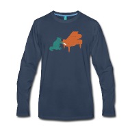 190x190 Piano Playing Cat Drawing T Shirt Men's Premium T Shirt Spreadshirt