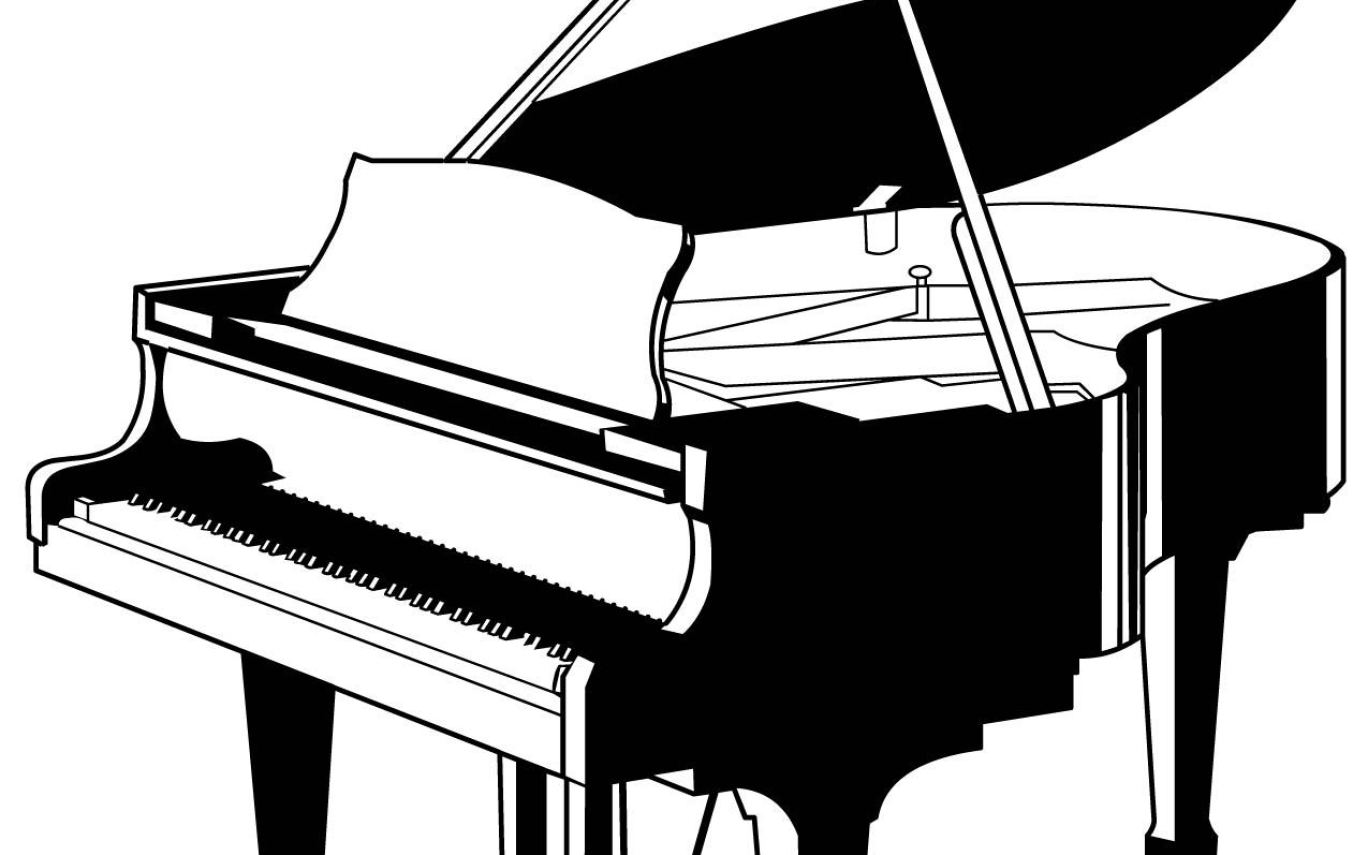 1368x855 Playing Piano Drawing