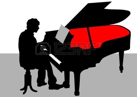 450x318 Stock Vector Holygrail Drawing Piano, Drawings, Piano