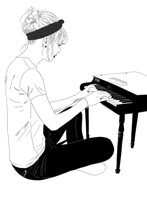 500x667 Piano Drawing Tiny For Free Download