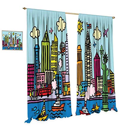 425x425 Playroom Room Darkening Wide Curtains New York City