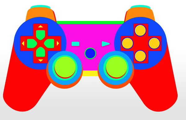 600x387 How To Draw A Playstation Inspired Game Controller From Scratch