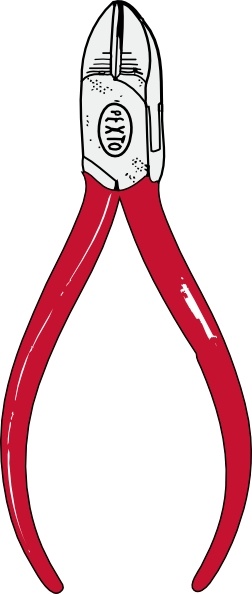 252x594 Diagonal Cutting Pliers Clip Art Free Vector In Open Office