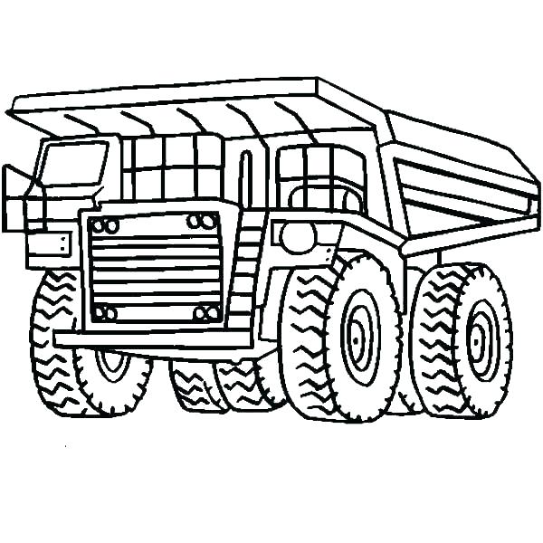 600x600 Coloring Pages Of Trucks Snow Plow Coloring