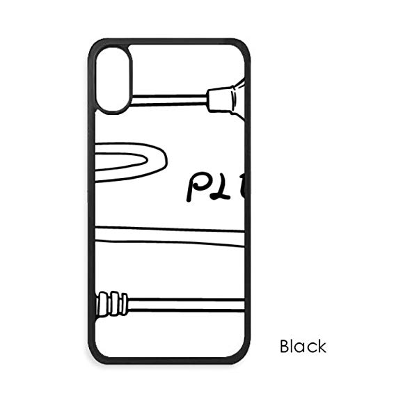 569x569 Double Hole Plug Line Hand Drawing For Iphone X Cases