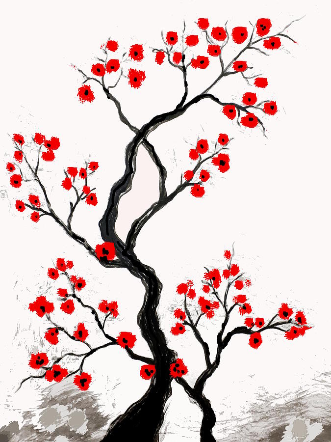 675x900 Chinese Plum Blossom Digital Art