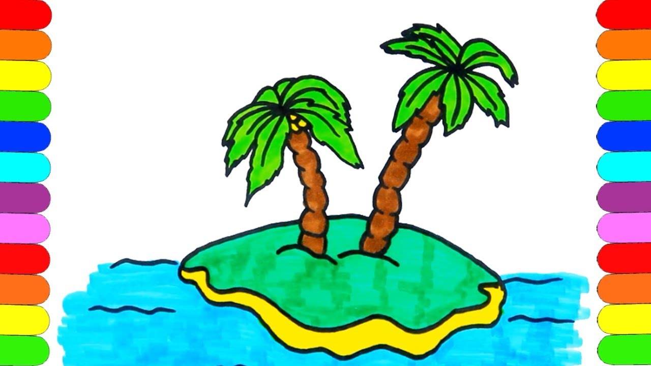 1280x720 Learning Colors For Kids With Plum Tree Drawing And Coloring