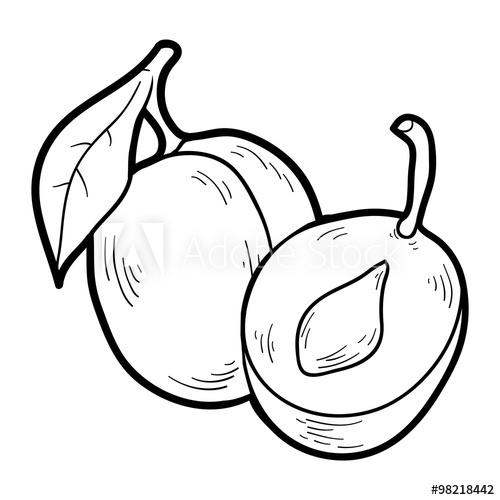 500x500 Coloring Book Fruits And Vegetables