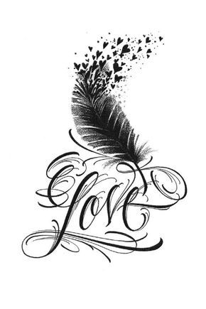 290x435 petit amour plume oiseau tatouage temporaire par madebytattooyou