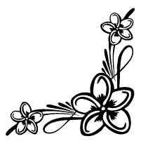 201x201 Lei Black And White Clipart