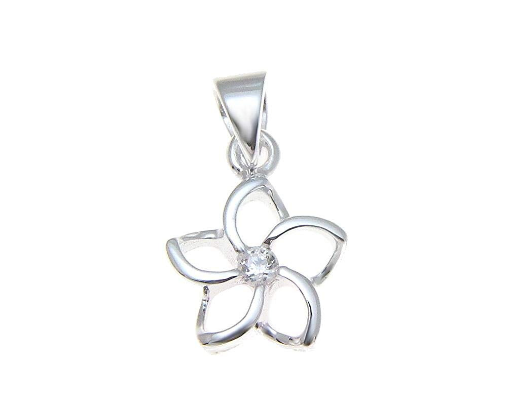 1000x800 Sterling Silver Hawaiian Floating Outline Cz