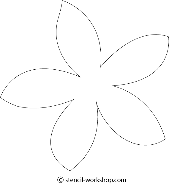 Plumeria Line Drawing | Free download on ClipArtMag