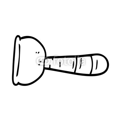 400x400 Line Drawing Cartoon Toilet Plunger Buy Photos Ap Images