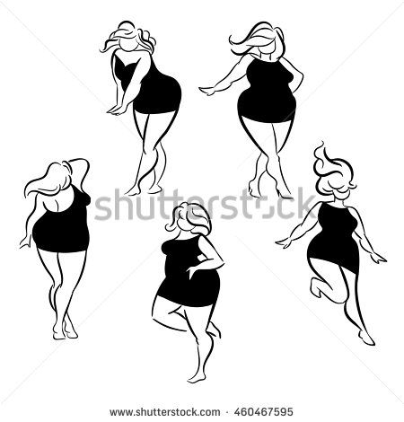 450x470 Girl Silhouette Plus Size Model References!! In Girl
