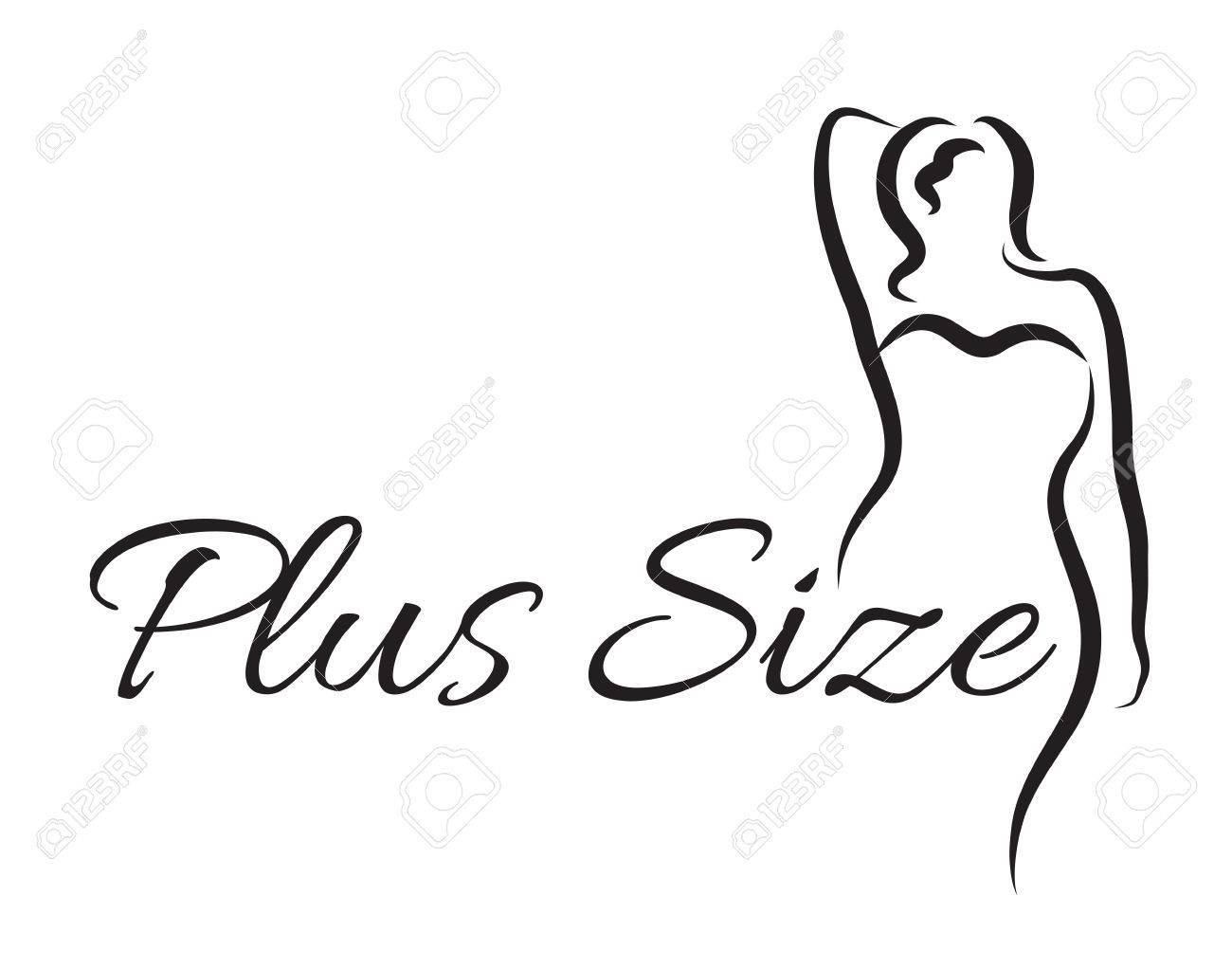 1300x1023 Logo Plus Size Woman Curvy Woman Symbol, Logo Vector