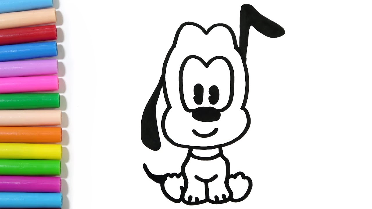 1280x720 How To Draw Cute Disney Pluto Hde