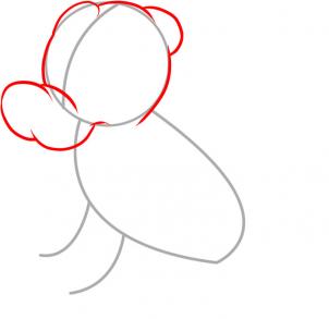 302x293 Draw Baby Pluto, Step