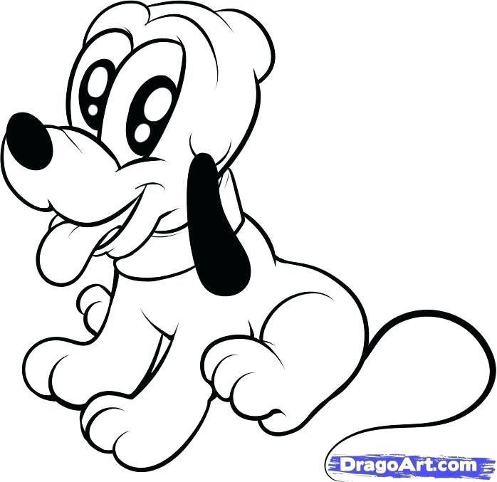 698x677 Drawing Pluto The Dog