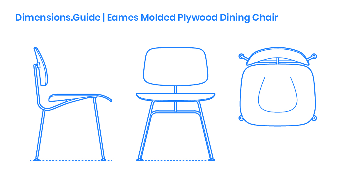 1200x630 Eames Molded Plywood Dining Chair Dimensions Drawings