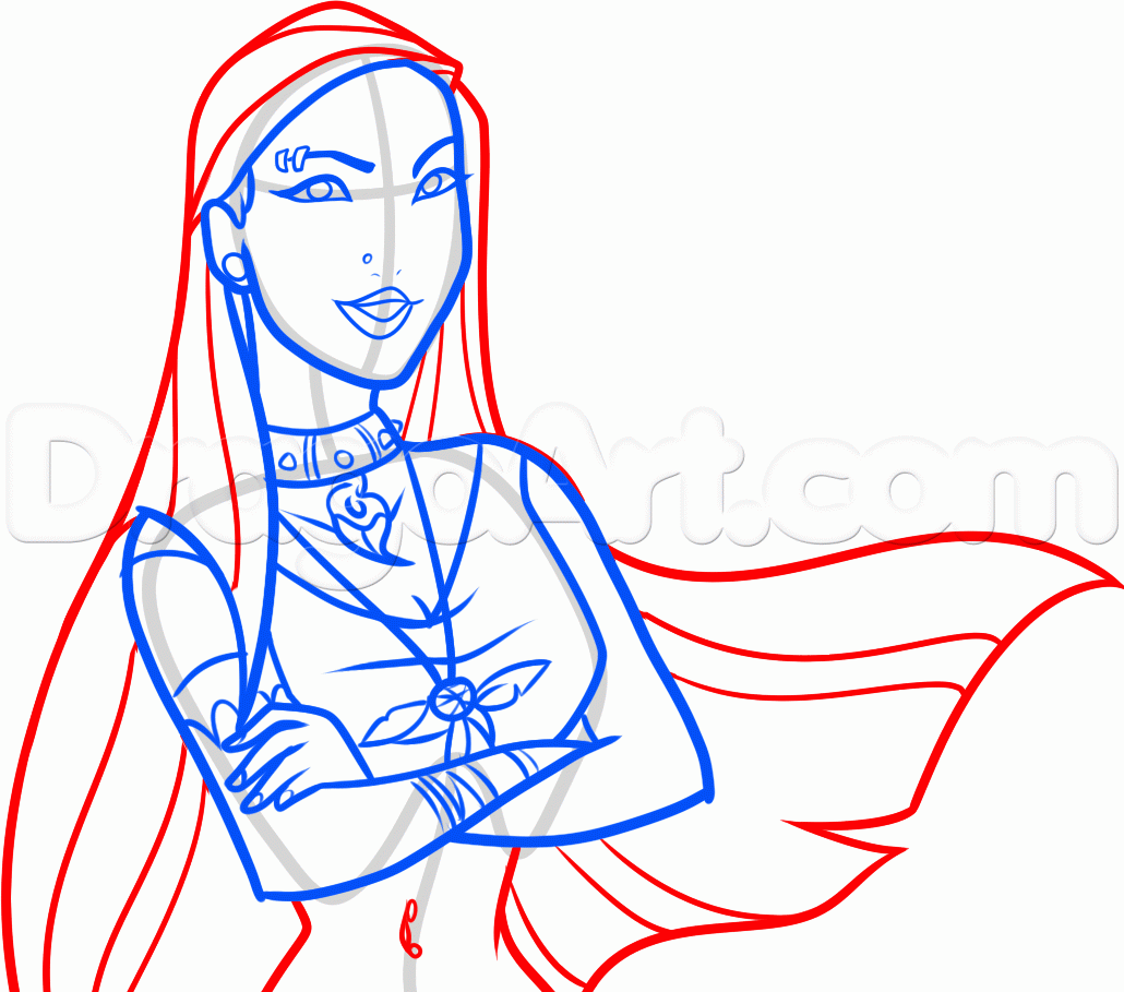 1030x909 How To Draw Goth Pocahontas, Step