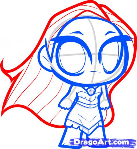 479x520 Learn How To Draw Chibi Pocahontas, Chibis, Draw Chibi, Anime