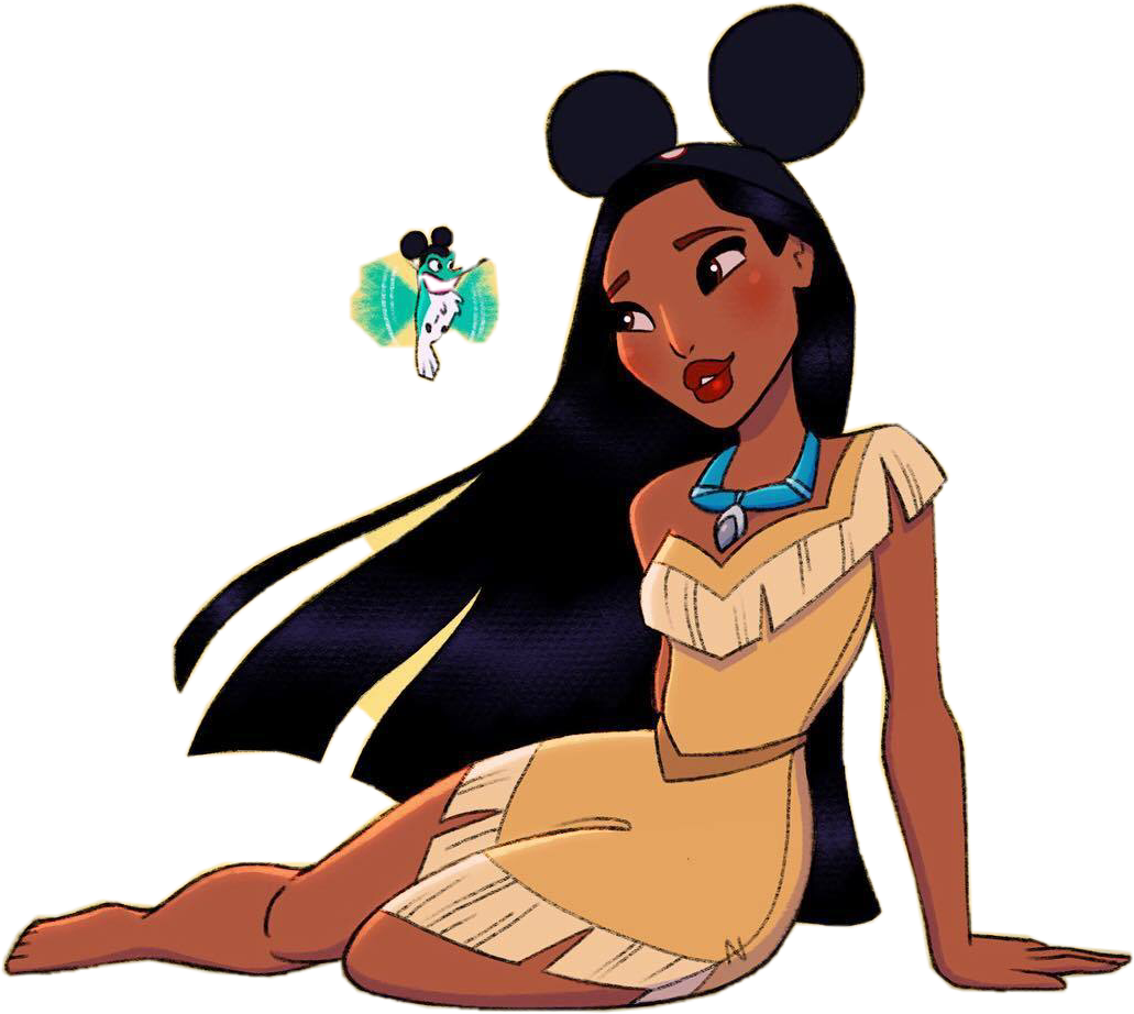1031x922 Pocahontas Disney Cute Cartoon Drawing