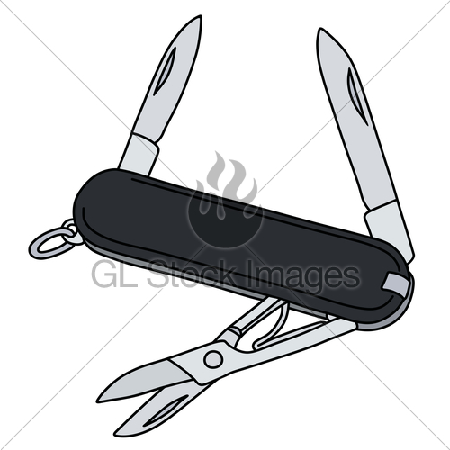 500x500 The Black Pocket Knife Gl Stock Images