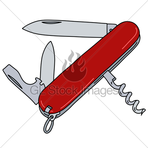 500x500 The Red Pocket Knife Gl Stock Images