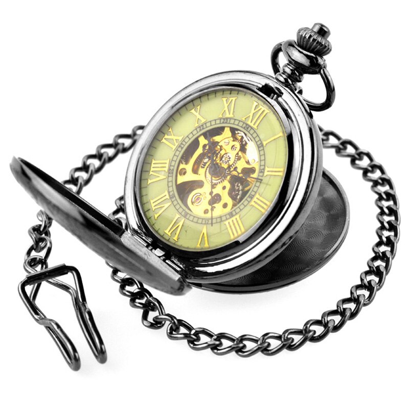 800x800 New Luminous Mechanical Pocket Watch Steampunk Vintage Hollow