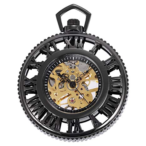 466x466 Roman Numeral Pocket Watch Drawing