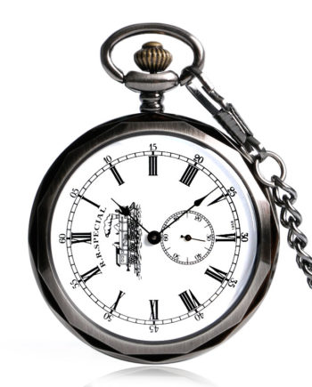 350x435 Stylish Open Face Pocket Watch