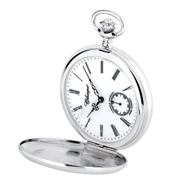 800x800 Gents Sterling Silver Mechanical Jewel Incabloc Swiss Made