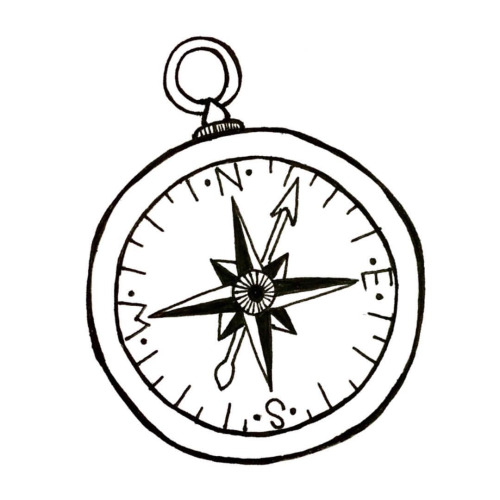 500x500 Pocket Watch Clipart Black And White