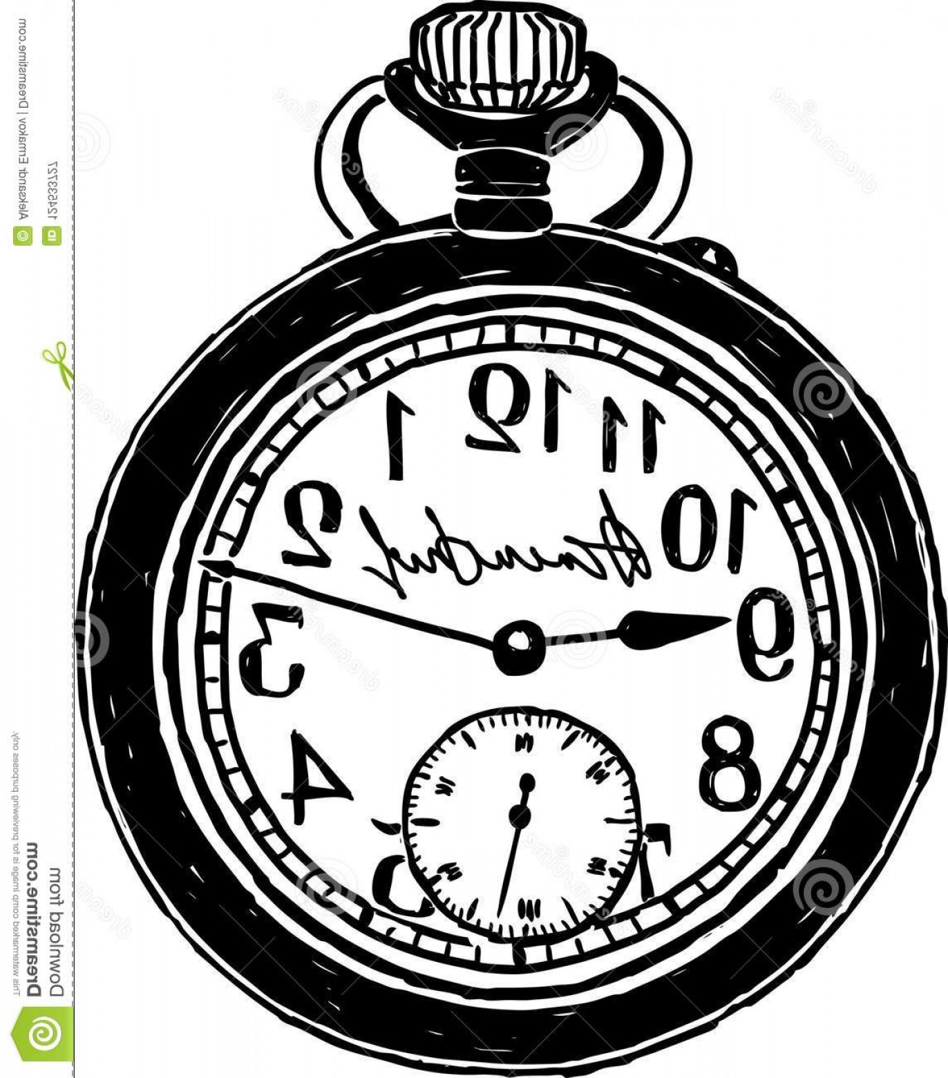 1372x1560 Watch Vector Drawing Studiogrfx