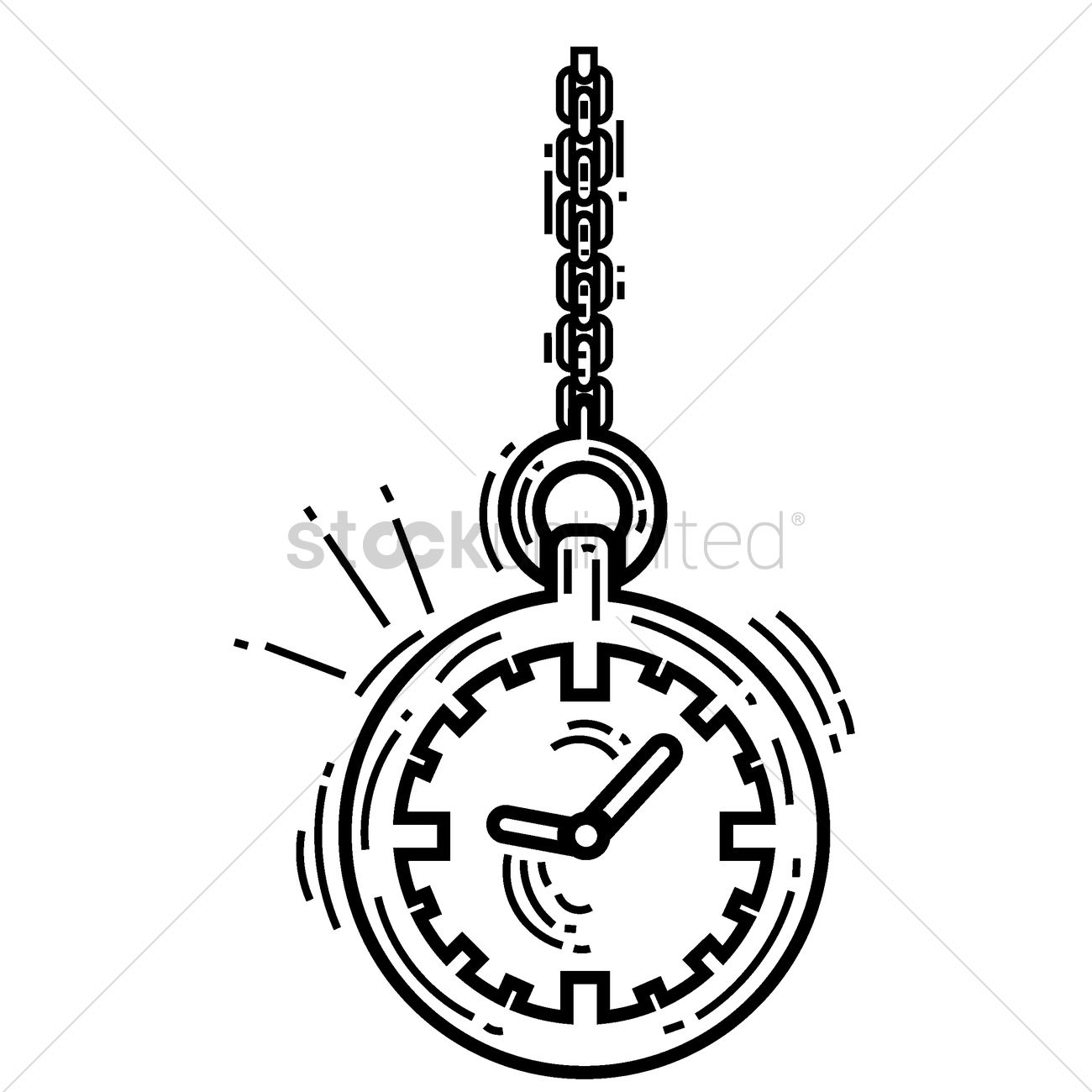 1300x1300 Pocket Watch Vector Image