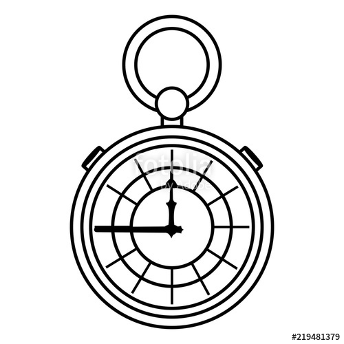 500x500 Line Luxury Pocket Watch Fashion Object Stock Image And Royalty