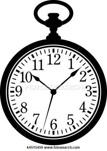 367x520 Drawn Pocket Watch Clip Art