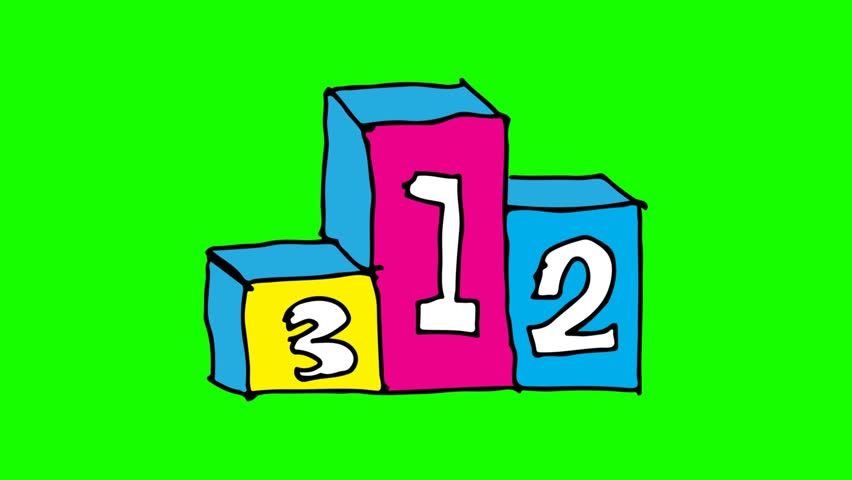 852x480 Kids Drawing Green Screen With Theme Of Podium