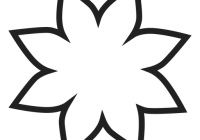 200x140 Flower Outline