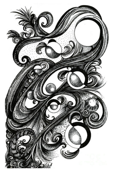 399x600 Pointillism Drawings