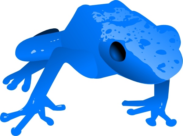 600x446 Endangered Blue Poison Dart Frog Clip Art Free Vector In Open