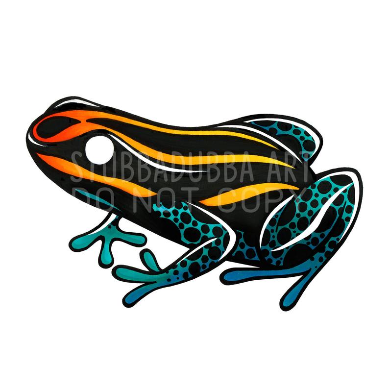 794x794 Reticulated Poison Frog Etsy