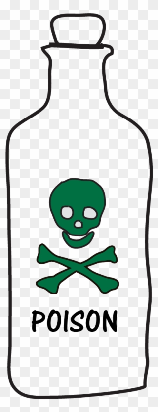 320x831 Drawing Of Bottle Labeled Poison